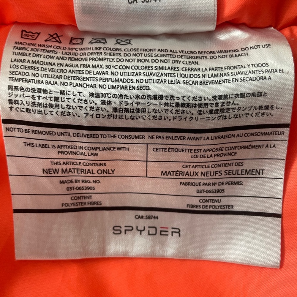 Spyder Kids Ski Jacket Size 10 - Picture 5 of 9